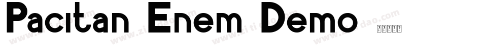 Pacitan Enem Demo字体转换